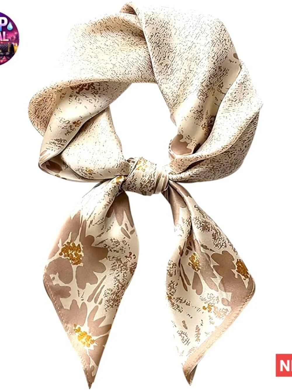 Satin Bandanas Head Scarf Lightweight Fashion Wrap Silk Sleeping Headscarf
